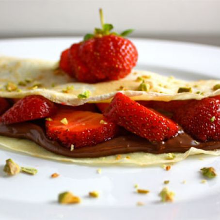 Strawberry and Nutella Crepes