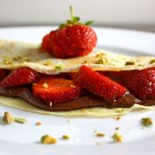 Strawberry and Nutella Crepes
