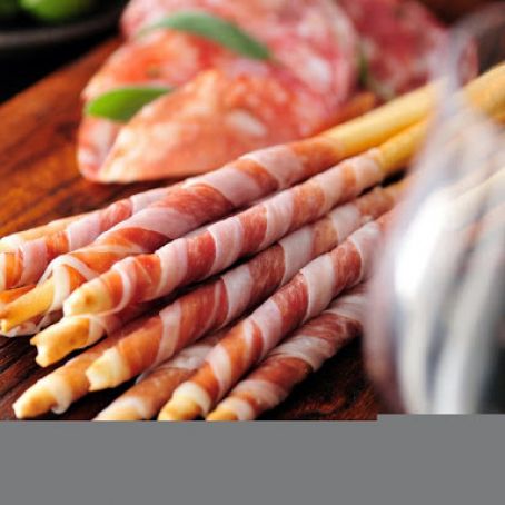 Prosciutto-Wrapped Bread Sticks