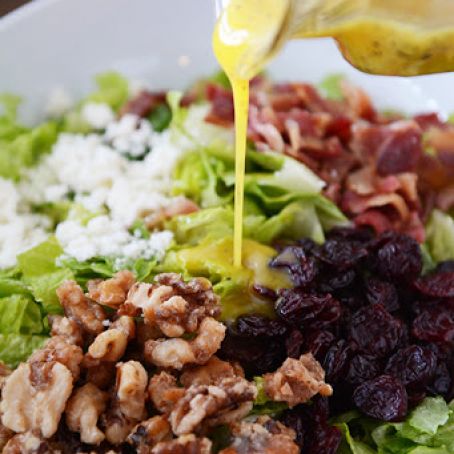 Amazing Romaine Salad with Light Poppy Seed Vinaigrette