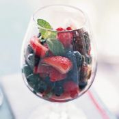 Summer Berry Medley w/ Limoncello and Mint