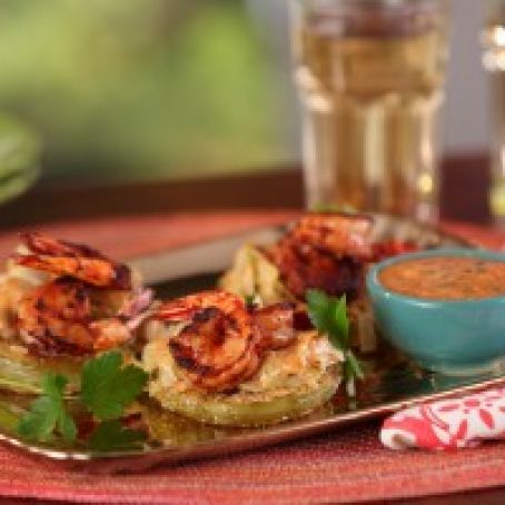 Fried Green Tomatoes with Shrimp Remoulade