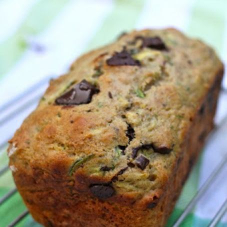 Whole-Wheat Zucchini Bread with Cinnamon & Dark Chocolate Chunks
