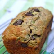 Whole-Wheat Zucchini Bread with Cinnamon & Dark Chocolate Chunks