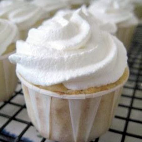 Vanilla Cupcakes with Vanilla Frosting