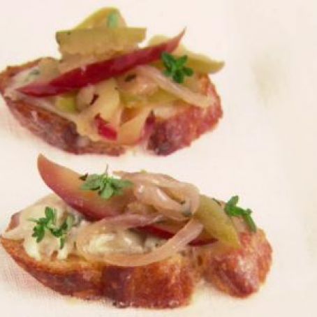 Apple and Onion Confit Crostini (Giada)