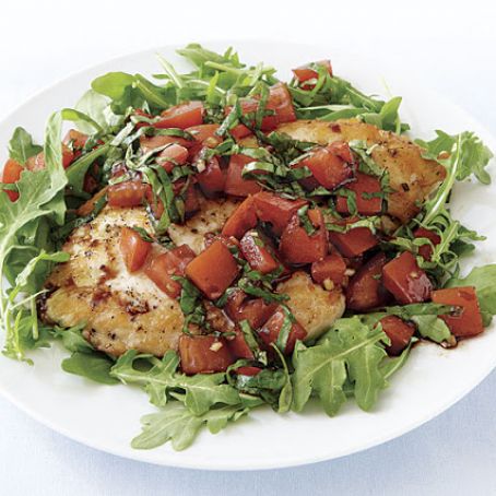 Chicken Cutlets with Tomatoes and Basil