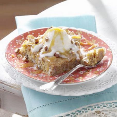 Blond Brownies a la Mode