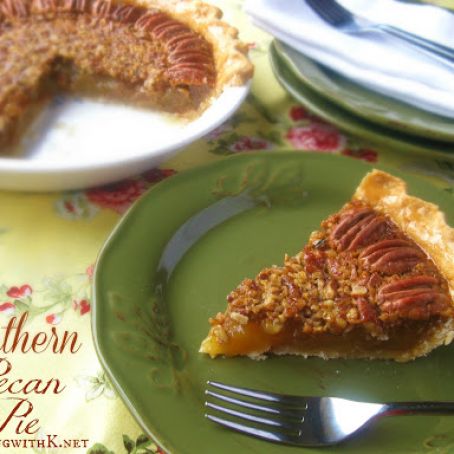 Southern Pecan Pie {Granny's Recipe + her secret to making the perfect filling!}