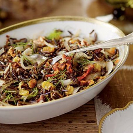 Wild Rice with Bacon and Fennel