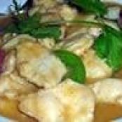 POLLO EN SALSA DE TAMARINDO CON PERAS