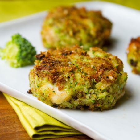 Cheezy Broccoli Bean Fritters