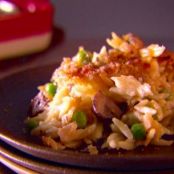 Baked Orzo with Fontina and Peas