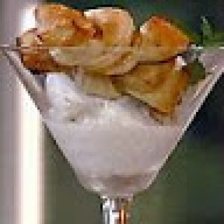 Apricot Puff Pastry Twists with Vanilla Ice Cream