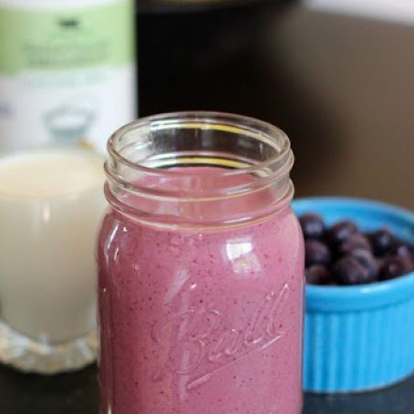 Gut-Friendly Blueberry Probiotic Smoothie