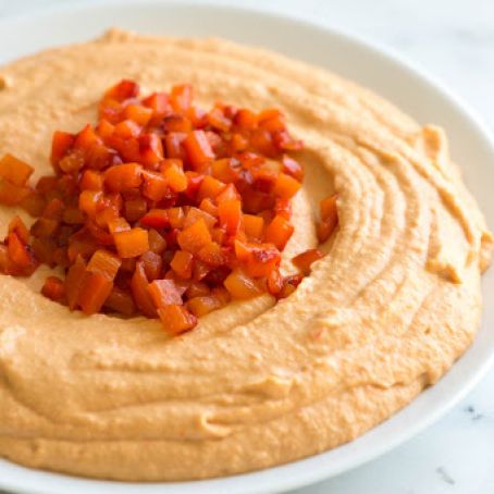 Hummus: Roasted Red Pepper
