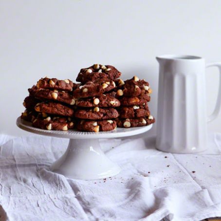 TRIPLE CHOCOLATE DEVILS FOOD COOKIES
