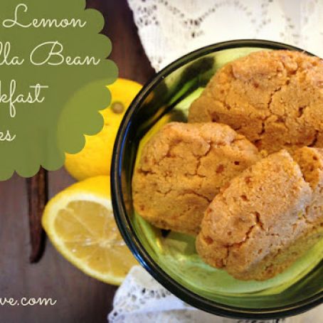 Lemon Vanilla Bean Breakfast Cookies