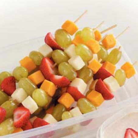 FRUIT AND CHEESE KABOBS