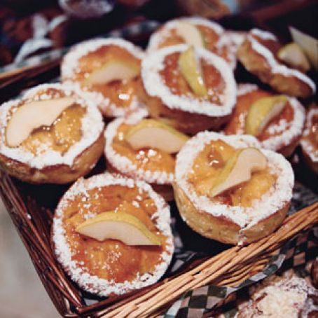 Butter Cakes with Honeyed Pears