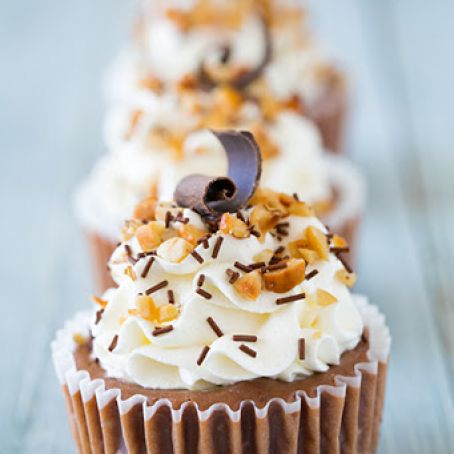 Nutella Cheesecake Cupcakes