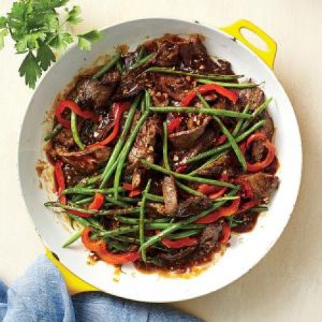 Garlicky Beef-and-Bean Stir-Fry