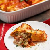 Cheesy Veggie Manicotti