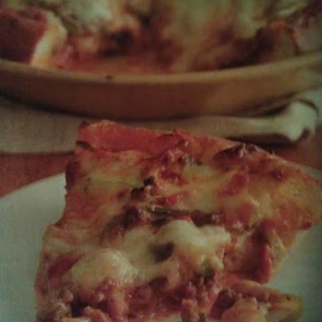 Meat Lovers Deep Dish Pizza