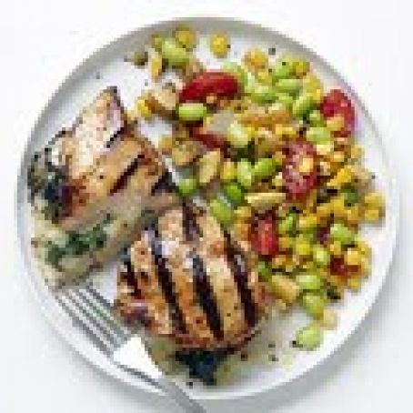 Pepper-Jack Chicken With Succotash