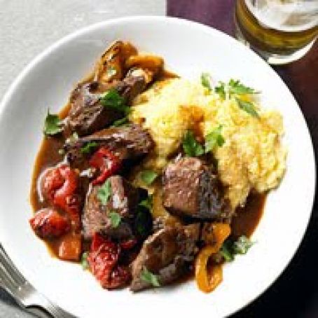 Beef Sirloin Tips with Smokey Pepper Sauce