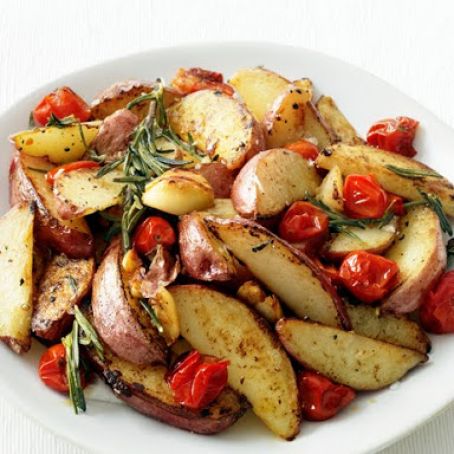 Roasted Potatoes and Tomatoes