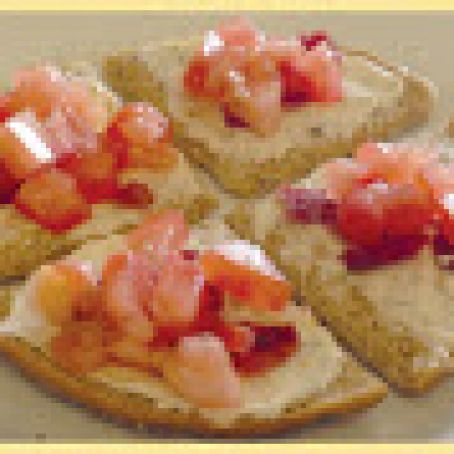 Cheesy Bacon Breakfast Crostini