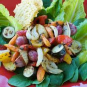 Leafy Greens with Italian-Style Caramelized Vegetables
