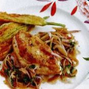 Chicken Breasts with Anchovy-Basil Pan Sauce