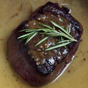 Beef Tenderloin Steaks with Celery Root Gratin