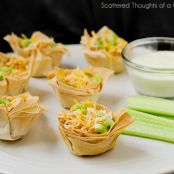 Creamy Buffalo Chicken Cups