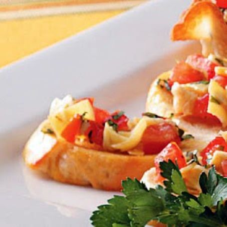 Tomato & Artichoke Crostini