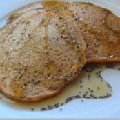 Honey Whole Wheat Chia Seed Pancakes