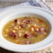 Instant Pot Ham and White Bean Soup