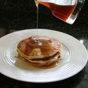 Applesauce Pancakes With Apple Cider Syrup