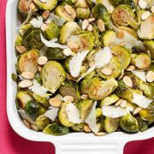 Manchego-Almond Brussels Sprouts