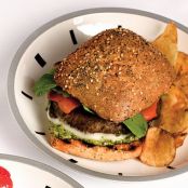 PORTOBELLO BURGERS w/PESTO, RRP & PROVOLONE
