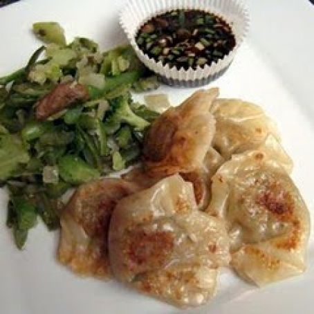 Smoked Chicken Pot Stickers