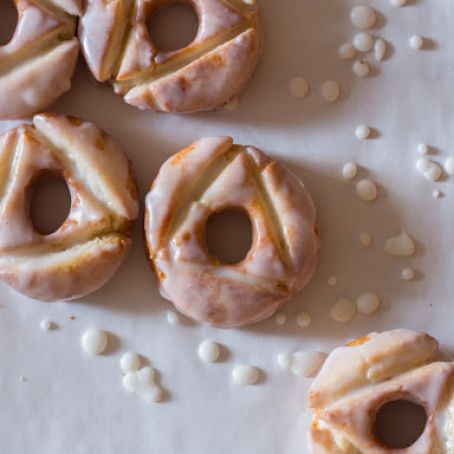 Glazed Old Fashioned Doughnuts