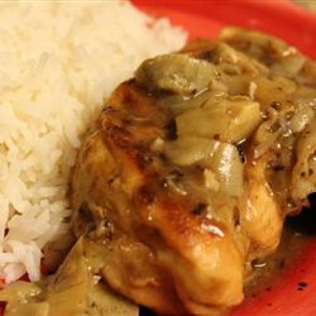Lemony Chicken with Artichoke Hearts