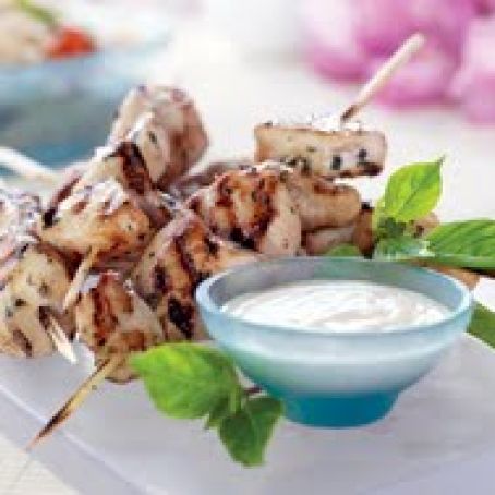 Thai Basil Chicken Kabobs