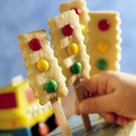 Stop and Go Cookie Pops