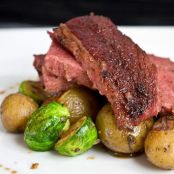 Guinness Corned Beef with Potatoes and Brussel Sprouts