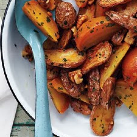 Beet, Potato, and Walnut Salad