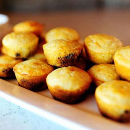 Blueberry Cornbread Mini-Muffins